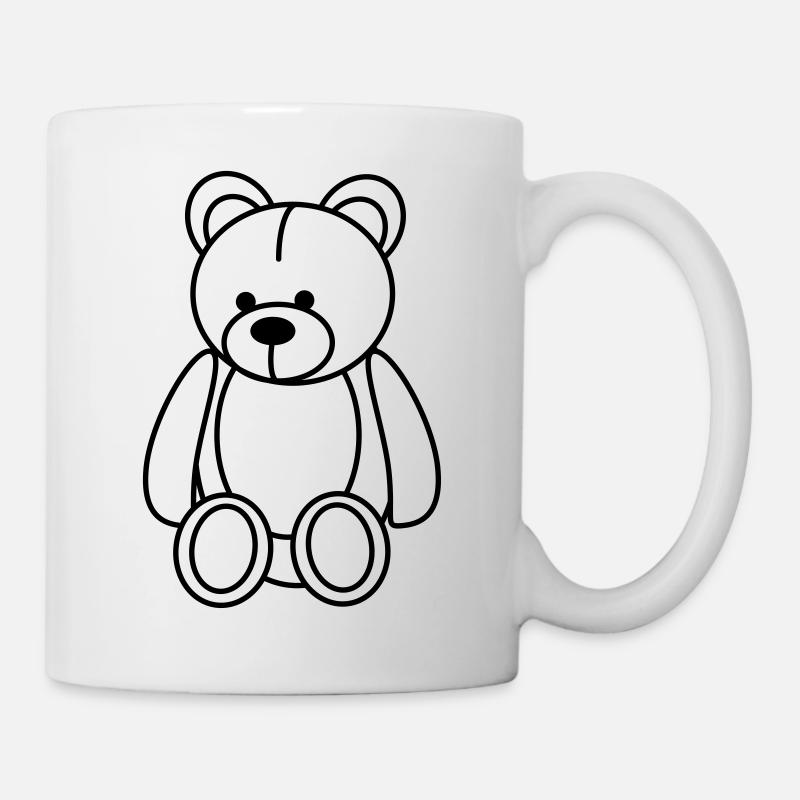 Teddybär - Tasse - Weiß