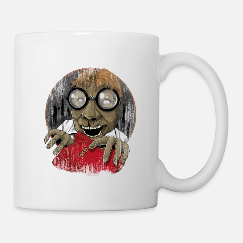 Nerd Geek Mann Frau Kind Zombie - Tasse - Weiß