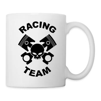 pistons and rods racing team - Mug - white - Right