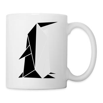 Origami: putziger Pinguin - Mug - white - Right