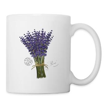Lavendel - Tasse - Weiß - Rechts