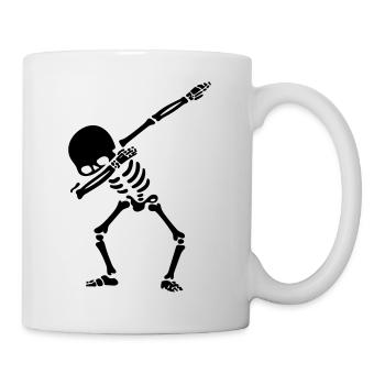 skeleton dab - Mug - white - Right