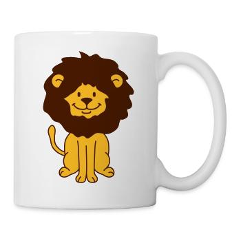 Cute Lion - Tasse - Weiß - Rechts