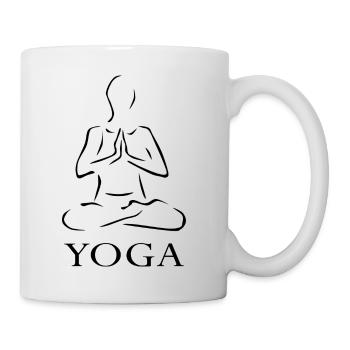 Mantra de yoga - Mug blanc - blanc - Droite