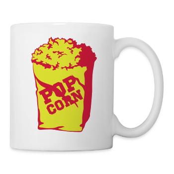 Popcorn - Tasse - Weiß - Rechts