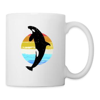 Whale Orca Killer Whale Favorite Animal Gift Motif - Mug - white - Right