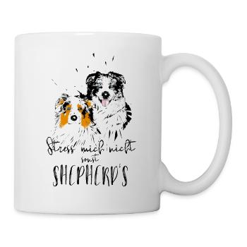 Ne me stresse pas, sinon shepherd - Mug blanc - blanc - Droite