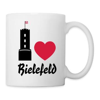 I love Bielefeld - Tasse - Weiß - Rechts