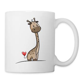 Girafe fille - Mug blanc - blanc - Droite