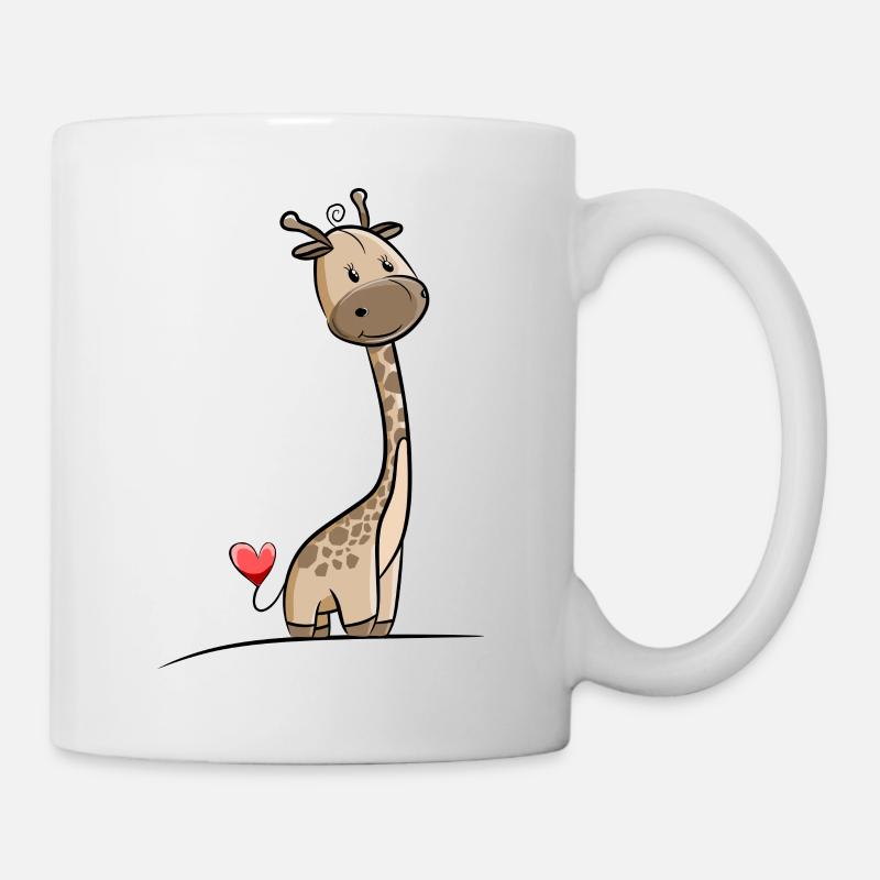 Giraffe Mädchen - Tasse - Weiß
