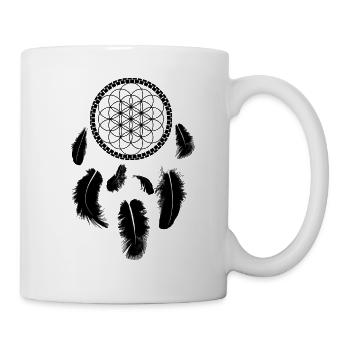Flower of life dream catcher gift idea for girlfriend - Mug - white - Right
