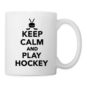 Keep calm and play Hockey - Mug - white - Right