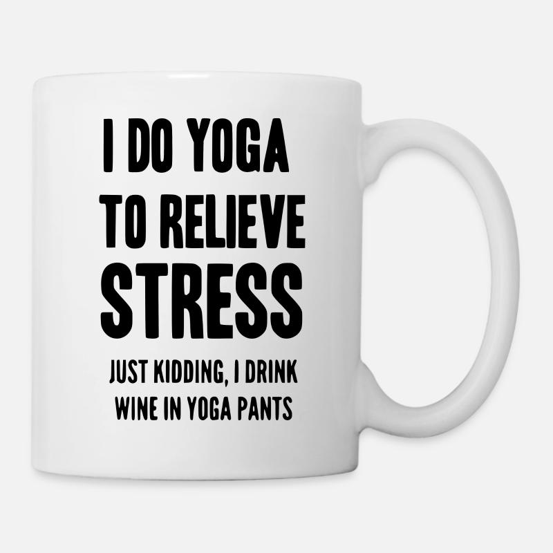 Je fais du yoga - Mug blanc - blanc