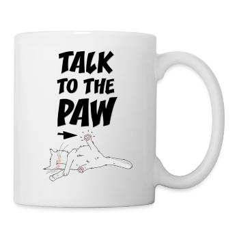 Parle à ma patte ! - Mug blanc - blanc - Droite
