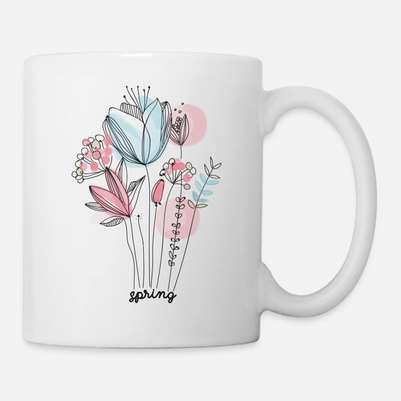Spring Flower Power - Mug - white