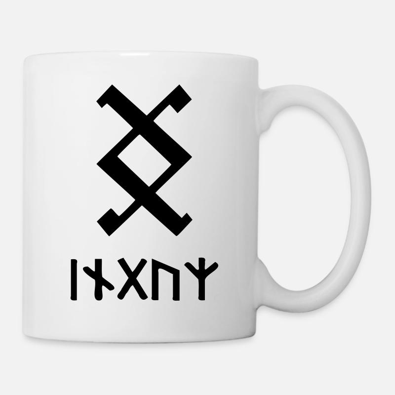 Inguz Rune - Wo eine Wille ist ist auch ein Weg - Tasse - Weiß