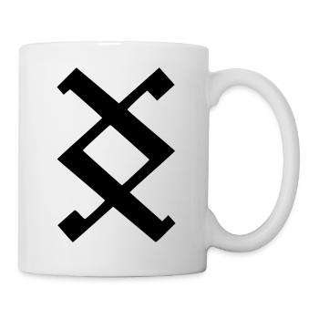 Wikinger Rune - Wo ein Wille ist ist auch ein Weg - Tasse - Weiß - Rechts
