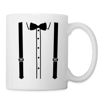 boss_fliege_hosentraeger_1_f1 - Tasse - Weiß - Rechts