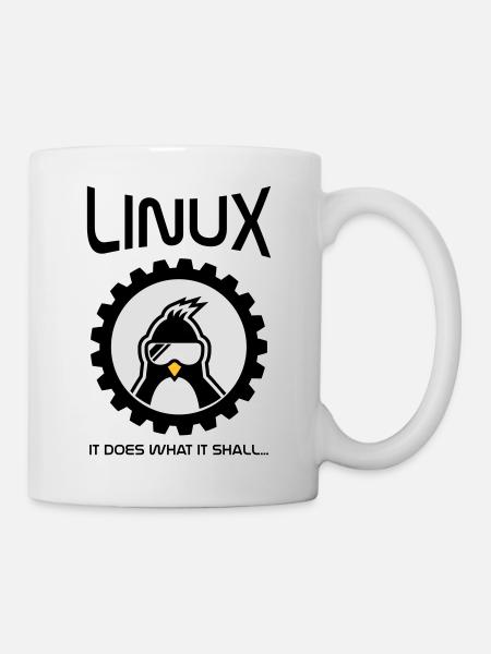 Linux fait ce qu'il doit - Mug blanc - blanc