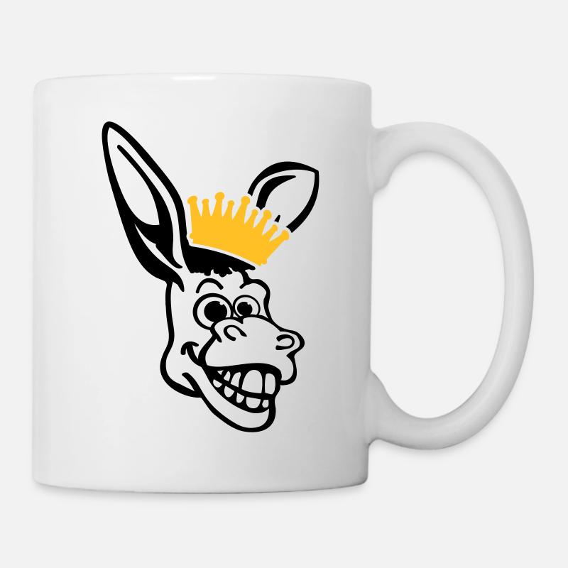 donkey_face_pe2 - Tasse - Weiß