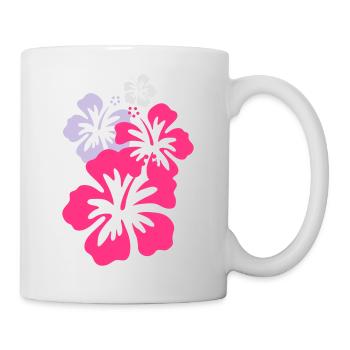 hibiskus_4 - Tasse - Weiß - Rechts