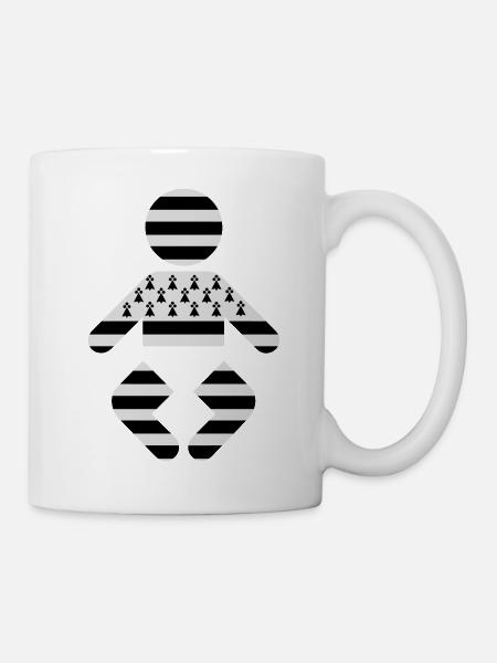 BB Bretagne Breizh bzh - Mug blanc - blanc