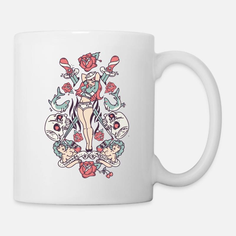 OLD TATTOO - Mug blanc - blanc