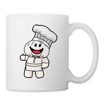 Chef Cooking Kitchen Garlic Healthy Vegan - Mug - white - Right