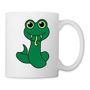 Enfant des serpents mignon petit doux - Mug blanc - blanc - Droite
