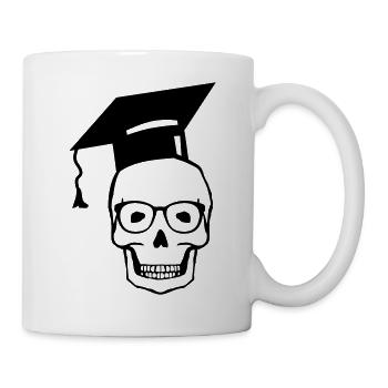 totenkopf_student2 - Tasse - Weiß - Rechts