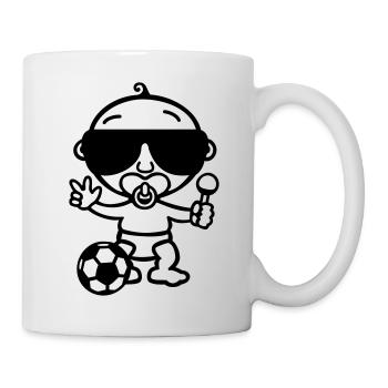 Fußball, Baby! - Tasse - Weiß - Rechts