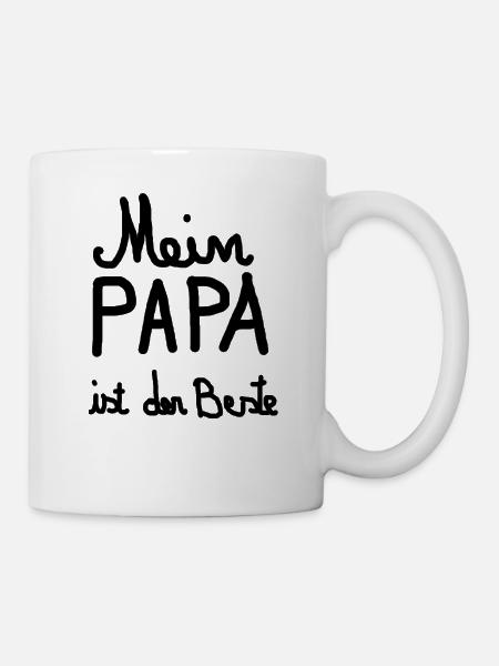 Mein Papa ist der Beste - Tasse - Weiß