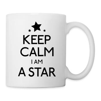 Keep Calm Star - Tasse - Weiß - Rechts