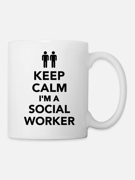 Keep calm I'm Social Worker - Mug blanc - blanc