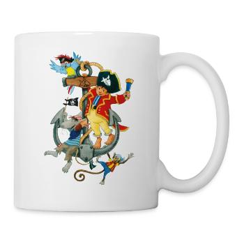 Käpt'n Sharky Schiffskapitän - Tasse - Weiß - Rechts