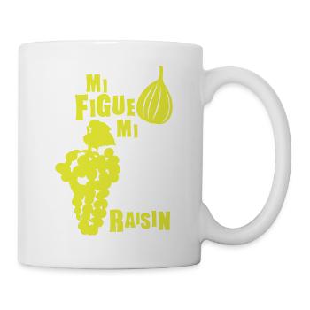 mi figue mi raisin expression - Mug blanc - blanc - Droite