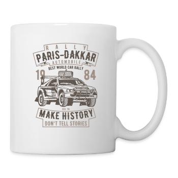 Rally Paris Dakar Automobile - Tasse - Weiß - Rechts