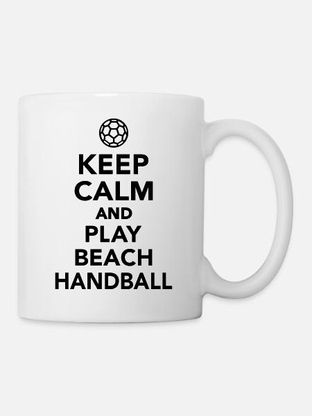 Beachhandball - Tasse - Weiß