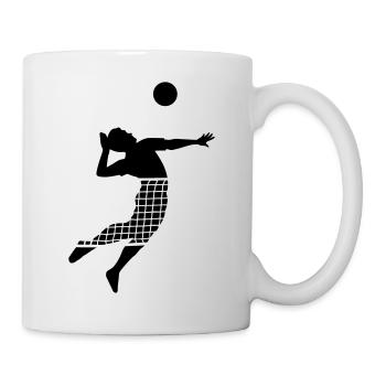Volleyball - Tasse - Weiß - Rechts