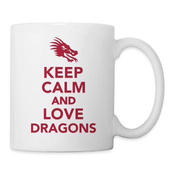Drachen - Tasse - Weiß - Rechts