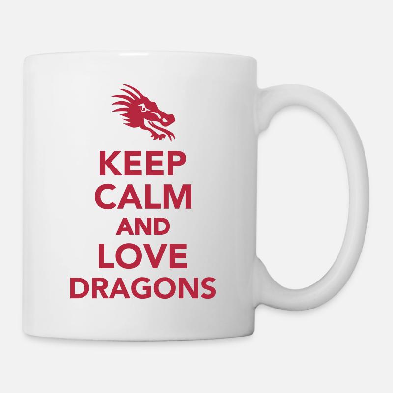 Drachen - Tasse - Weiß