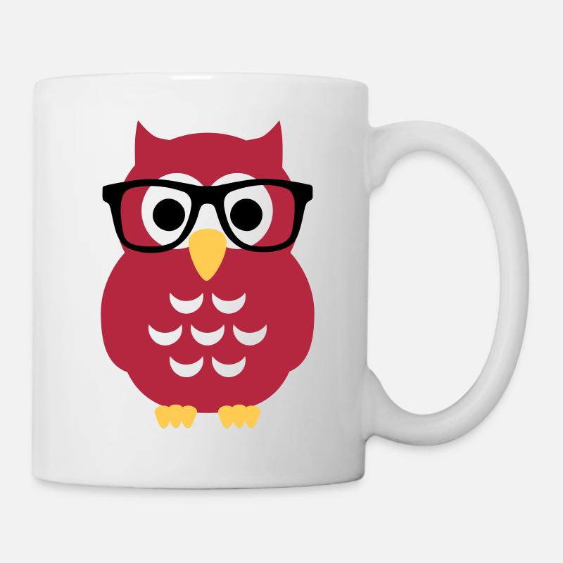 Chouette Hibou - Mug blanc - blanc