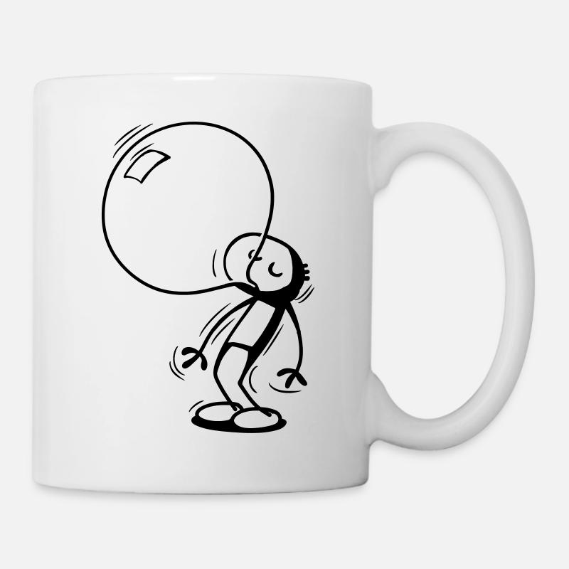 Kaugummiblasen-Willy - Tasse - Weiß