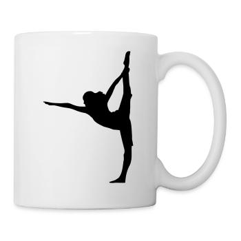 Woman at Yoga exercise design - Mug - white - Right
