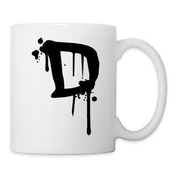 D Graffiti drops Farbklex blood spray - Mug - white - Right