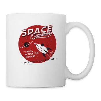 Weltraum-Explorer. Space Adventure Movies & Comic-Spaß - Tasse - Weiß - Rechts