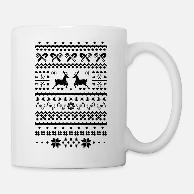 rennes de noël - Mug blanc - blanc