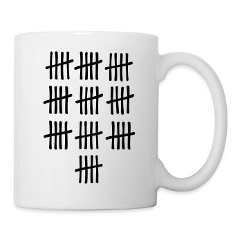 Fünfzig - Tasse - Weiß - Rechts