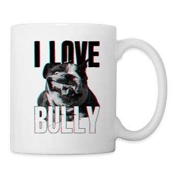 Bulldog - Bully - Dogue Allemand (look rétro) - Mug blanc - blanc - Droite