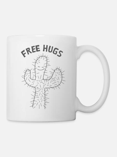 Free Hugs - Tasse - Weiß